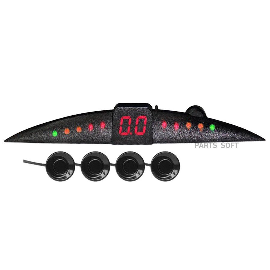 Парктроник 4 датчика "AVS" PS-144U (цветной LED-Дисплей) - AVS None None